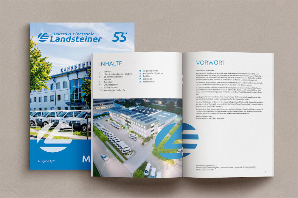 Landsteiner GmbH – Mitarbeiter:innen- und Kund:innen-Magazin